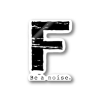 【F】イニシャル × Be a noise. ステッカー