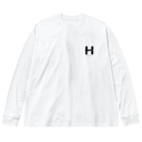 【H】イニシャル × Be a noise. ビッグシルエットロングスリーブTシャツ