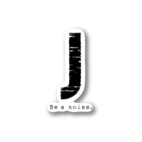 【J】イニシャル × Be a noise. ステッカー