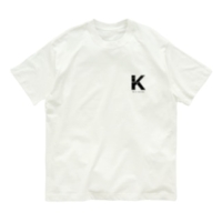 【K】イニシャル × Be a noise. オーガニックコットンTシャツ