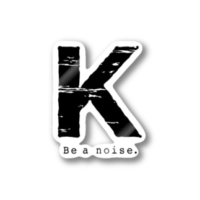 【K】イニシャル × Be a noise. ステッカー