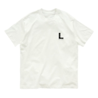 【L】イニシャル × Be a noise. オーガニックコットンTシャツ