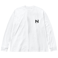 【N】イニシャル × Be a noise. ビッグシルエットロングスリーブTシャツ