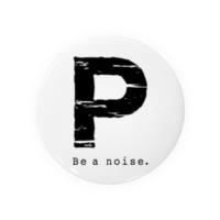 【P】イニシャル × Be a noise. 缶バッジ