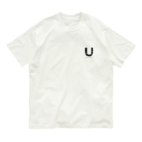 【U】イニシャル × Be a noise. オーガニックコットンTシャツ