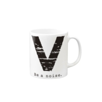 【V】イニシャル × Be a noise. マグカップ