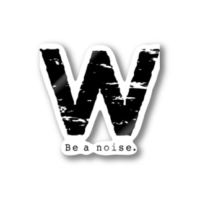 【W】イニシャル × Be a noise. ステッカー